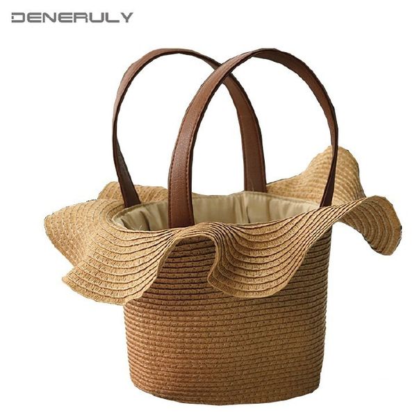 

fashion laciness straw bag women hand-woven strandtas handbags sac en paille bolso playa ladies summer bag rattan shoulder bags