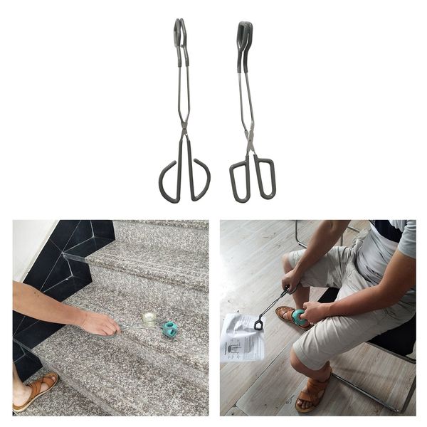 

2 pcs 12" litter picker grabber anti-slip clip for elderly pregnant mobility aid