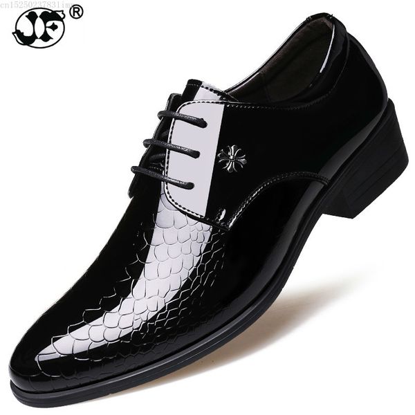 

genuine leather men formal shoes luxury dress business shoes pointed toe spring men oxfords male black brown