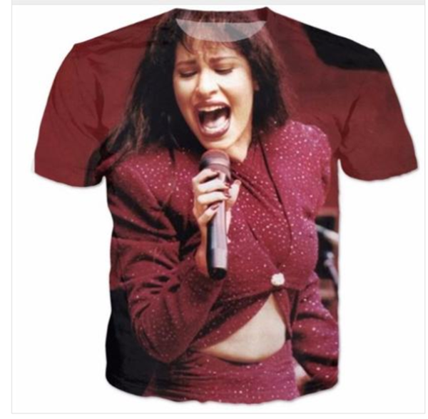 

2019 новинка дизайн футболка мужчины / женщины певица селена кинтанилья 3d печатные футболки повседневная хип-хоп футболка уличная одежда ле, White;black