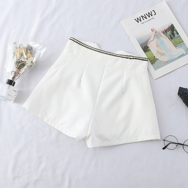 

womens clothing mini shorts black white female summer shorts, White;black