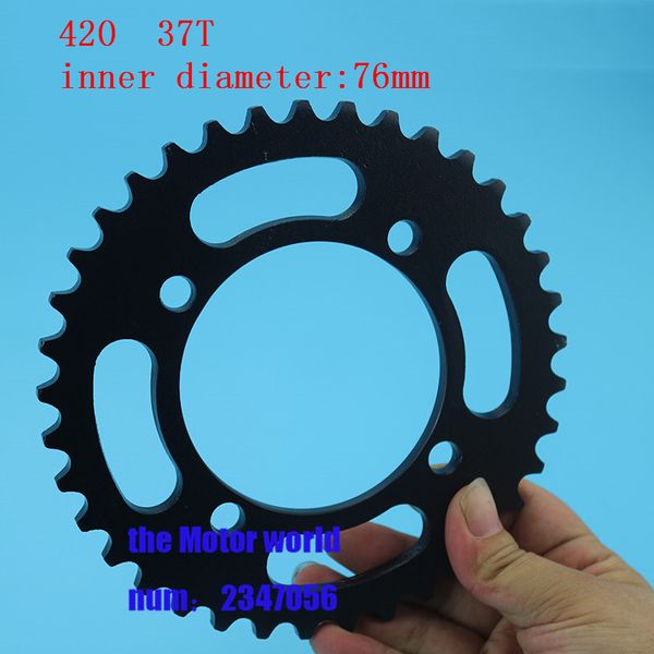 

rear chain sprocket 420/428 37t tooth 76mm for 110cc 125cc atv quad pit dirt bike 76mm motorcycle
