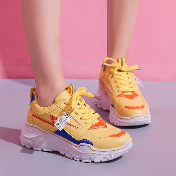 

women sneakers 2020 running platform sneakers ladies brand designer chunky casual shoes lace-up woman basket sports dad shoes