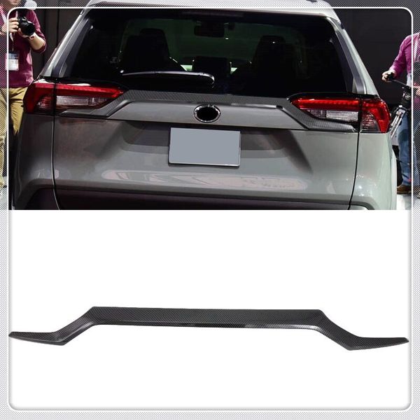 

for toyota rav4 2019 2020 car styling rear trunk upper molding strip cover trim abs plastic auto accessory