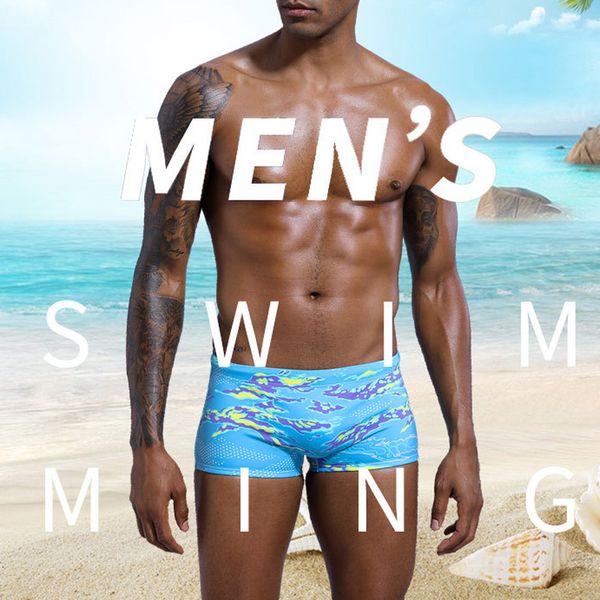 

printing swimwear men 2020 low waist swimsuit breathable men's trunks summer fashion swimming suit bathing beach wear surf