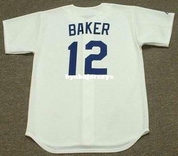 

custom dusty baker los angeles stitched 1981 throwbacks home baseball jersey retro mens jerseys shirt, Blue;black