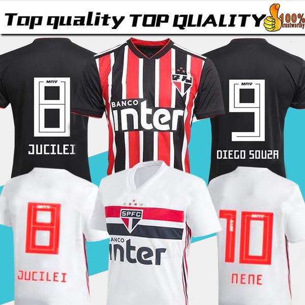 

2019 2020 Sao Paulo Soccer Jerseys PATO NENE PABLO HERNANES HELINHO JUCILEI Goalkeeper Custom Home Away Men Women Kids Youth Football Shirt