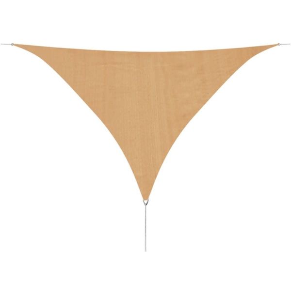 

sunshade sailing hdpe triangular 3,6x3,6x3,6 m beige garden sets