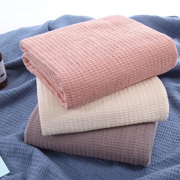 

japan cotton waffle plaid summer blanket for sofa bed towel quilt women wrap blanket nap blankets throw for car office