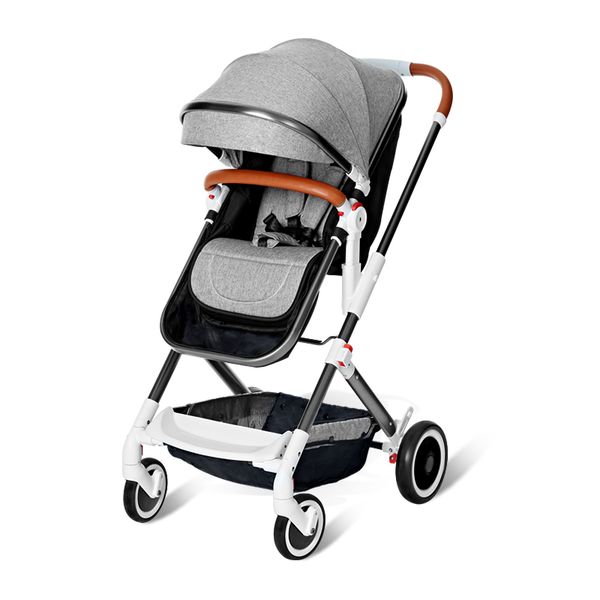 

baby stroller high landscape stroller can sit reclining light folding portable umbrella baby shock absorber stroller