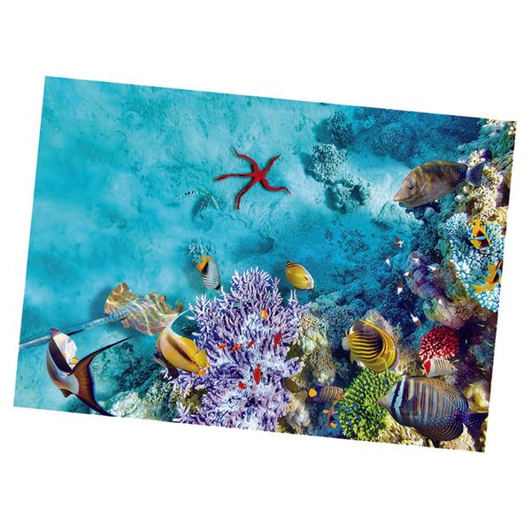 

aquarium background fish tank wallpaper sticker background decor