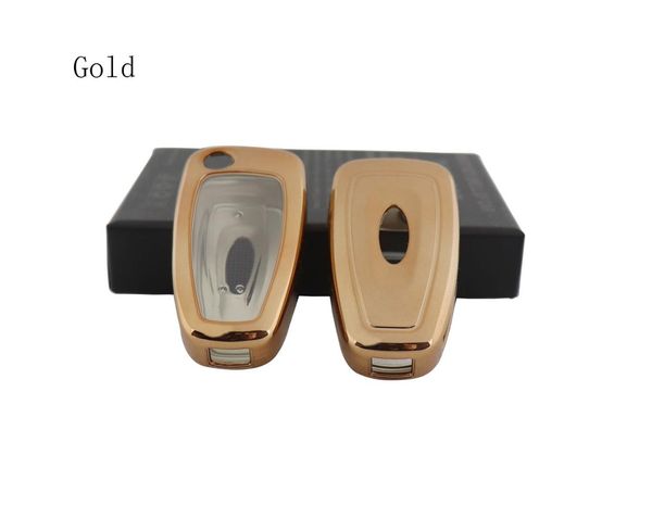 

gold protective tpu key case shell cover for focus fiesta kuga eco sport tourneo
