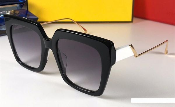 

luxury 0354 sunglasses for women designer popular fashion 0354s summer square style uv protection lens come with case, White;black