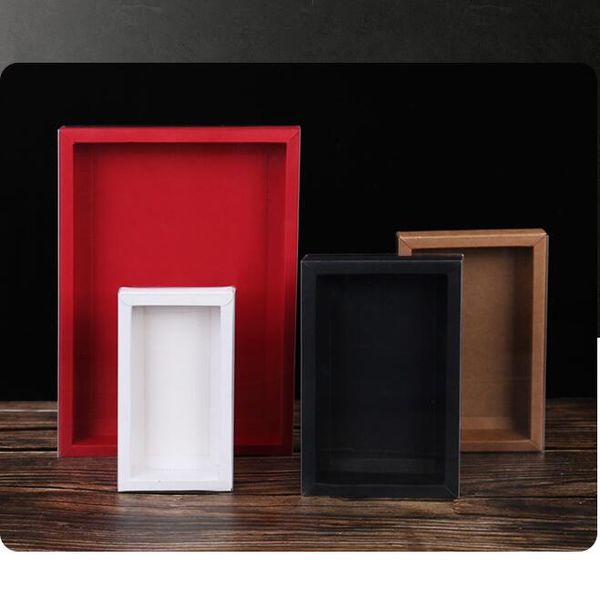 

10pcs pvc cover kraft paper drawer boxes wedding party candy gift box for handmade soap craft jewel packaging box