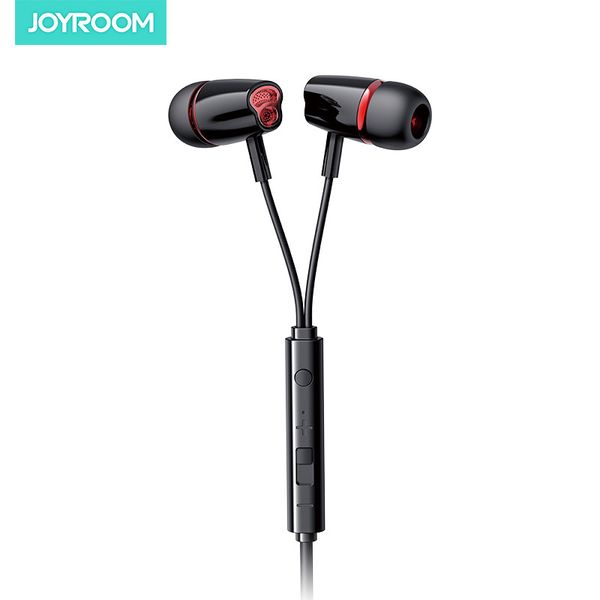 JOYROOM JR-EL114 fone de ouvido com fio Earbud alta qualidade 4D som Headset 3,5 milímetros de áudio plug para auscultadores para iphone Samsung