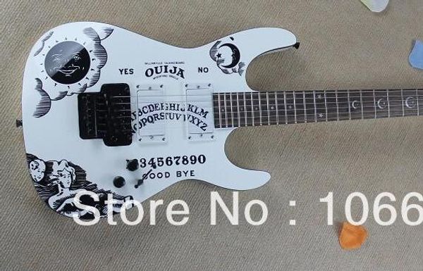 EMS frete grátis + KH-2 Ouija Kirk HammettWhiteShop guitarra elétrica Hot Guitarra Em armazém