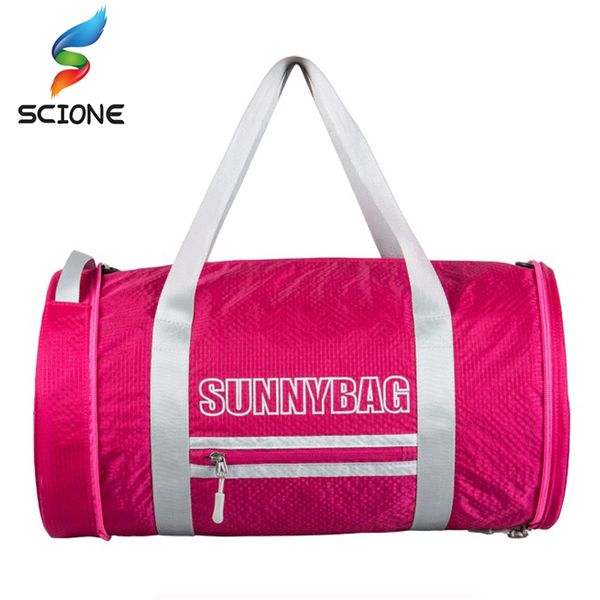 

special foldable barrel sports fitness bag for women men gym bag training female yoga duffel sport sac de sport