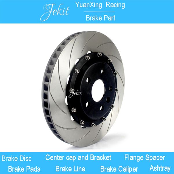 

jekit auto accessories 362*32mm brake disk with center bell for golf r 7 2016 for 9040 with 6 pots red brake caliper