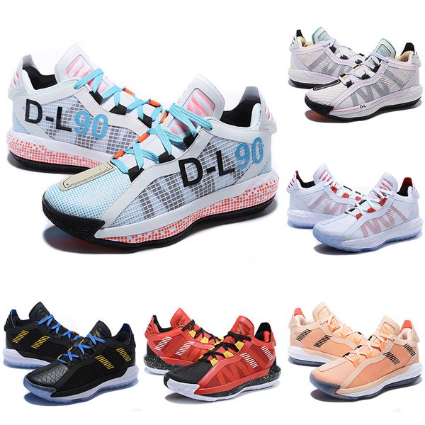 

мода лиллард замша dame 6s 6 6-й брюс ли баскетбол обувь vi мужская обувь спорт мужчины кроссовки дизайнер кроссовки размер 40-46, White;red