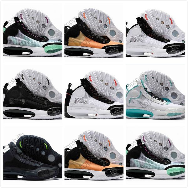 

retro men women jumpman zion williamson xxxiv 34 34s blue void amber rise eclipse bred chicago black cat snow leopard basketball shoes