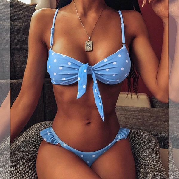 

womens dot print bikini push-up bikinis swimwear swimsuit beachwear bathing suit brazilian biquinis maillot de bain swim summer