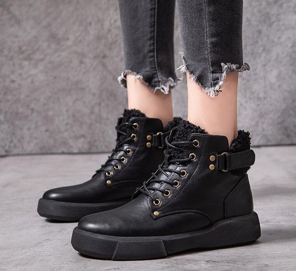 

genuine leather zipper high-heeled breathable classic elegant boots shose cancise pumps winter soft and comfortable wedges wome, Black
