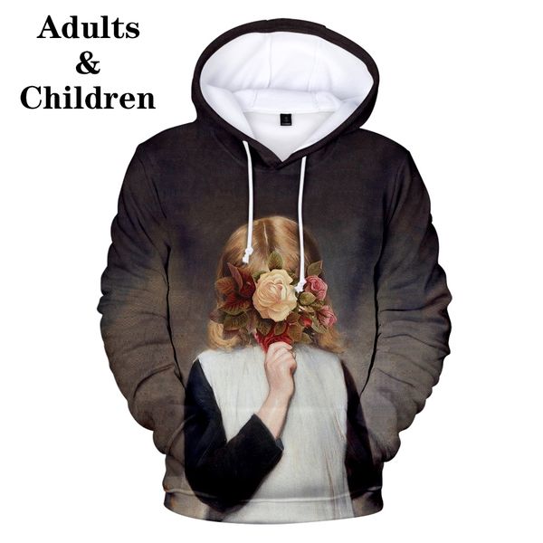 

midsommar fashion 3d hoodies popular midsommar children men women kid 3d autumn boy girl hooded pullovers sweatshirt, Black
