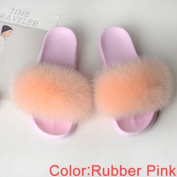 

slides women summer slippers fluffy home shoes woman ladies flip flops with fur female sandal furry pink luxury fashion 2019 mx200425, Black