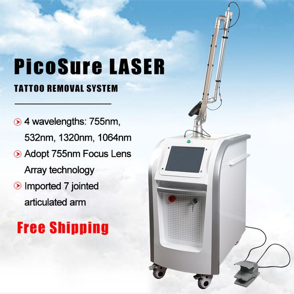 

picosecond laser 755nm 532nm 1320nm 1064nm laser machine q-switch nd yag tattoo removal picosure laser beauty equipment, Black