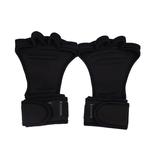 

1 pair s m l weight lifting gloves hand grip synthetic fiber crossfit gymnastics guard palm protectors glove pull up bar