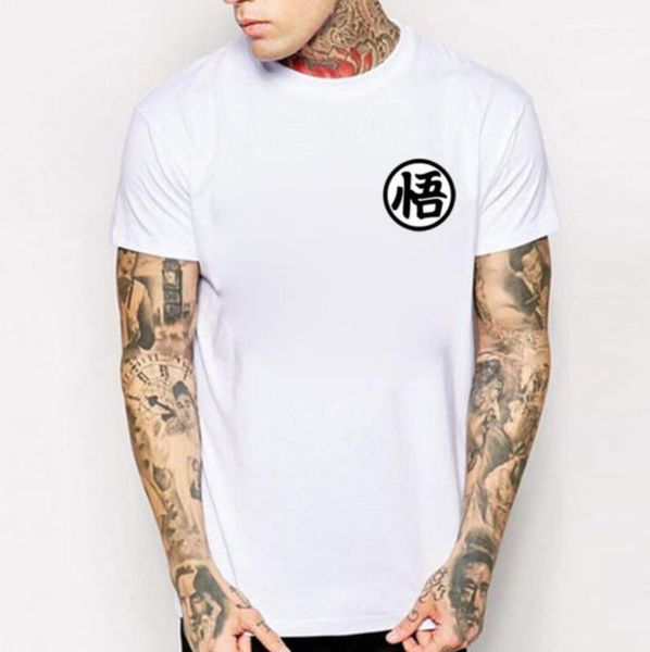 

t shirts summer short sleeved o-neck simple teenager hombres tshirts dragon ball men, White;black