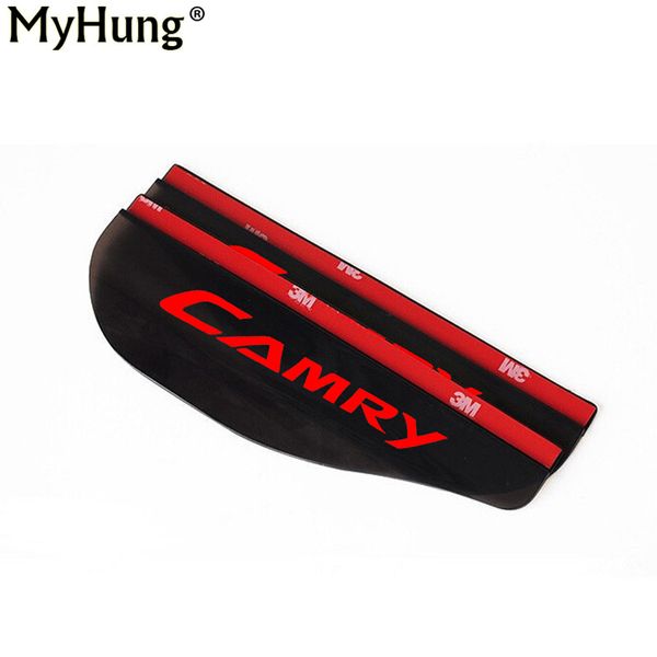 

2pcs car styling pvc rearview mirror rain blades car back mirror eyebrow rain cover accessories for toyota camry