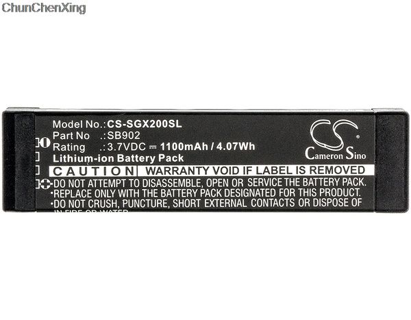 

cameron sino 1100mah battery sb902 for shure glx-d digital wireless systems, glxd1, glxd2