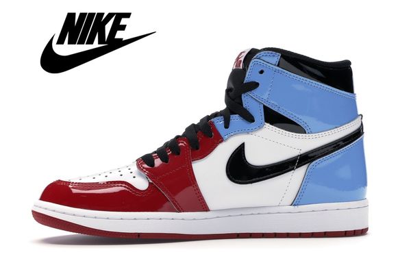 

Aair 6 jordan 1 retro high fearle unc chicago ba ketball hoe cactu jack x mid e fearle blue the great men women hoe, White;red