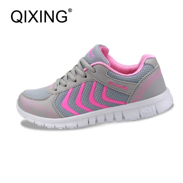 

qixing women running shoes light sport jogging sneakers for women sneakers breathable quality brand sport trainer 912