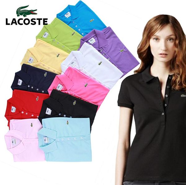 

2019 brand designer handsome label clothing women graffiti lapel t-shirt lapel leisure t-shirt lapel polos t-shirt s-2xl deliver, White