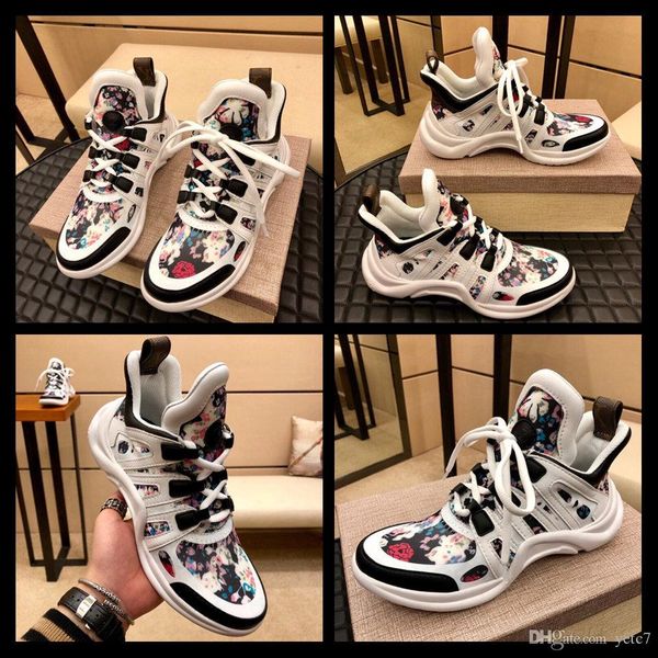 

19fw shoes male sneakers 2019 fashion summer air mesh breathable wedges sneakers for men plus size buty meskie yecq5, Black