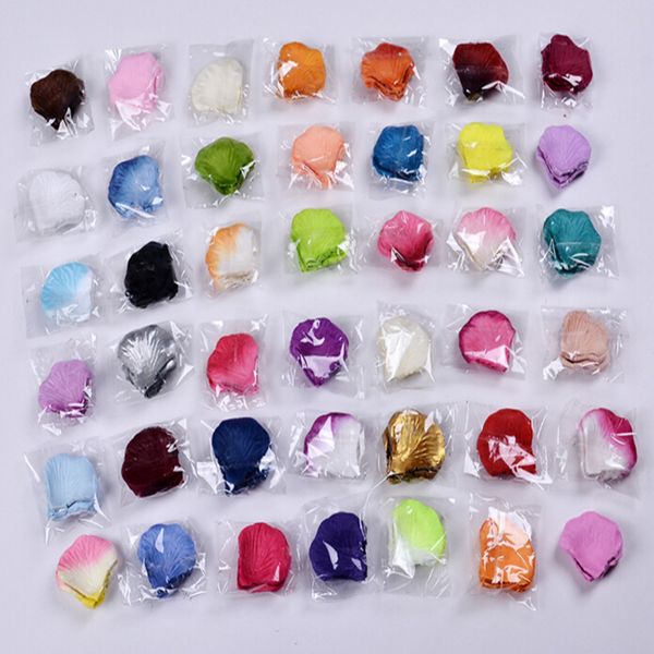 

multicolor colors rose petals wedding decorations flowers 100 pcs/set fashion artificial silk rose for wedding or event party flowers