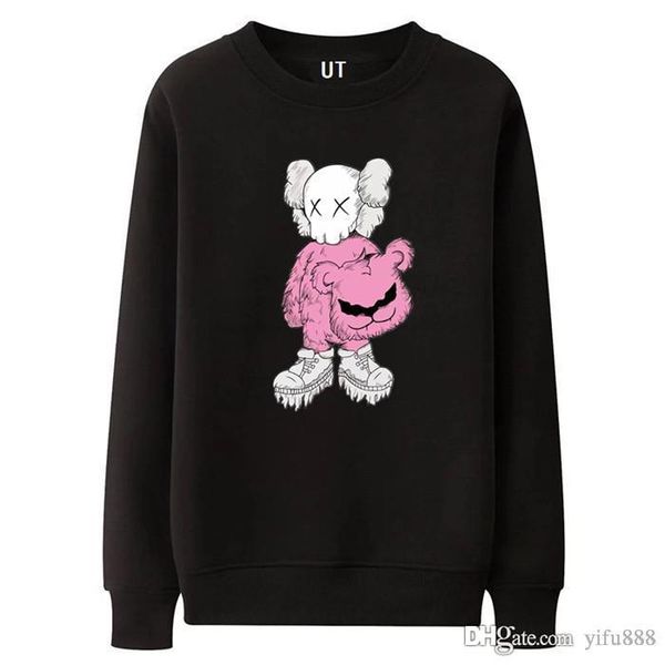 

19ss fashion brand clothing give mens hoodies europe designer double animal print europe pullover hooded sweatshirt, Black