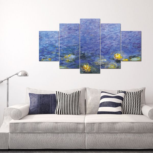 

hd inkjet декоративное картина отель aisle лотосов moonlight пять пьес