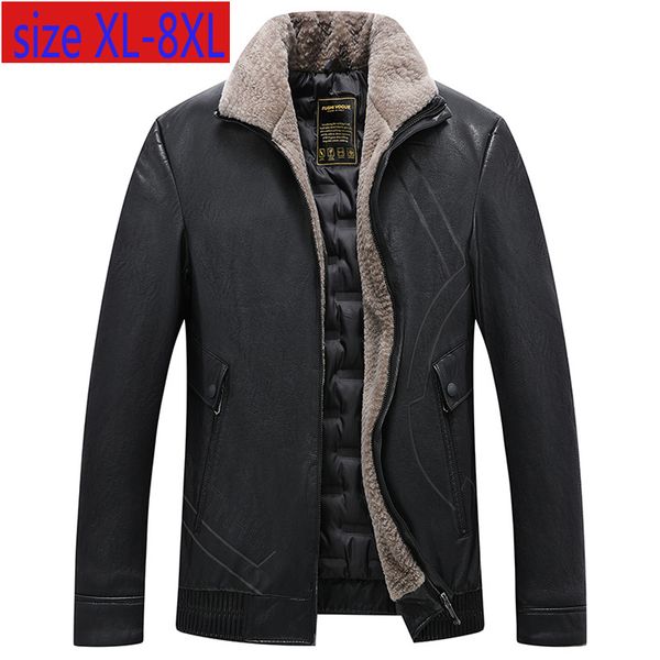 

new arrival super large men leather coat winter loose down casual thick white duck down jackets men plus size l-5xl 6xl 7xl 8xl, Black