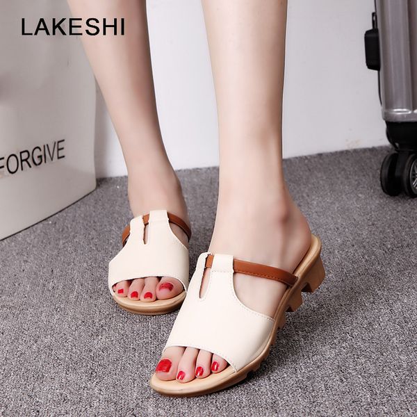 

sandals women slippers wedge casual shoes peep toe beach outdoor flip flops summer female ladies, Black