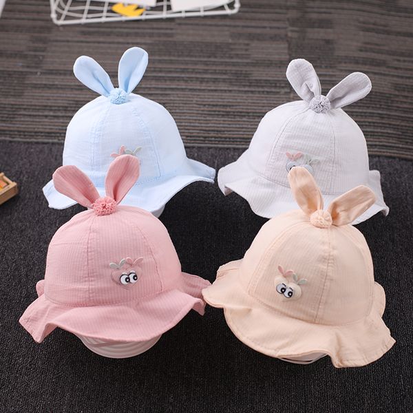 

baby ummer thin section princess cute fisherman hat adjustable sun hat, Yellow