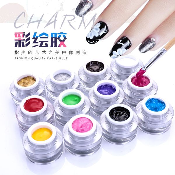 

drawing nail lacquer diy painting nail polish art glue creative varnish design art equipment sa-9