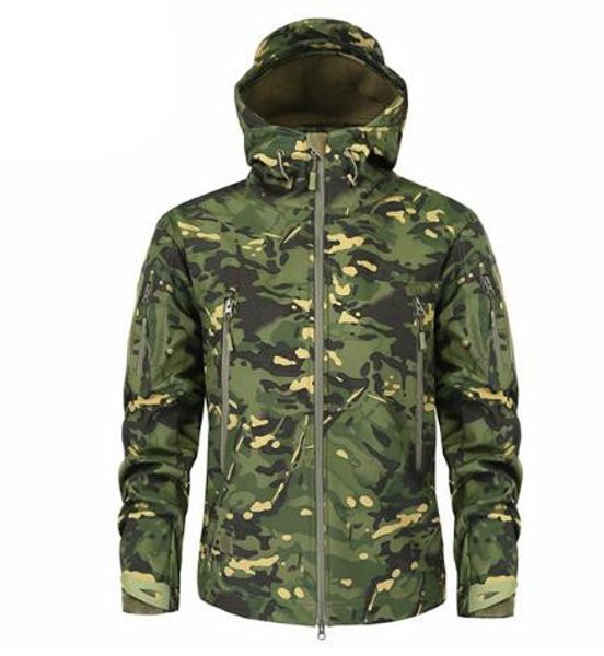 

clothing autumn men 's military camouflage fleece jacket army tactical clothing multicam male camouflage windbreakers male, Black;brown
