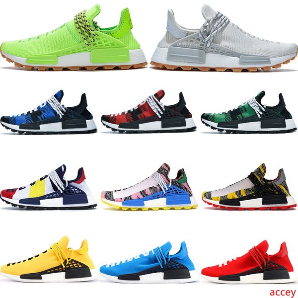 

2019 nmd humanrace know soul bbc blue plaid mens running shoes pharrell williams solar pack mother oreo nude men women designer trainers