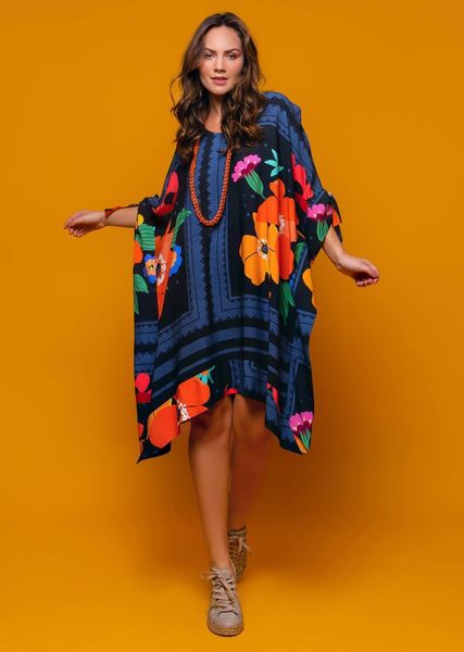 

awomen dresses clothes womens clothing spring and summer 2020 new zhongdong positioning printing robe loose dress, Black;gray