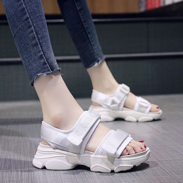 

with heel black platform sandals fashion womens shoes 2020 suit female beige summer heels med thick espadrilles