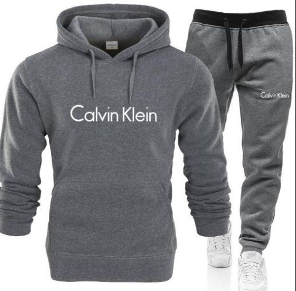 

19s new men's and women's fashion casual clothes two-piece sportswear women's two piece pants, White