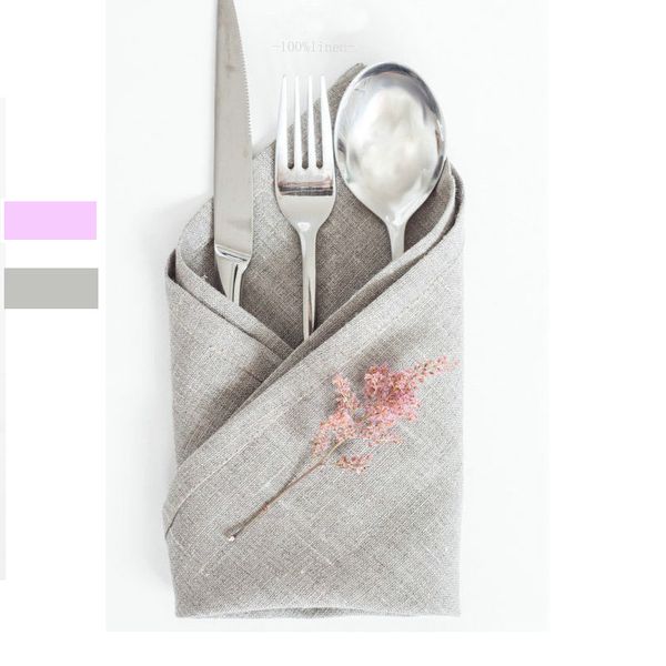 

2psc /lot 100%pure linen tablecloth linen napkin mat towel coasters